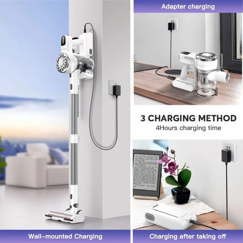 Teendow V08-Pro langaton imuri 25 kPa tehokas 6-toiminen kevyt