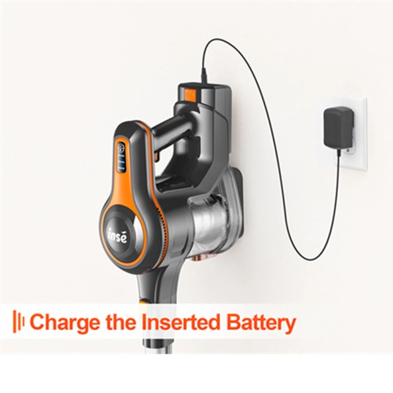 INSE S680 johdoton varsi-imuri 20 kPa:n imuteho 250W 50 minuutin käyttöaika 1,2 l pölysäiliö