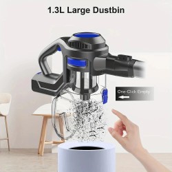 MOOSOO XL-618A langaton pölynimuri 12 kPa imuteho, jopa 30 minuuttia, 1,3 l säiliö