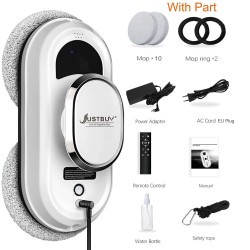 JUSTBUY W11 sähköinen älykäs ikkunanpesurobotti kauko-ohjauksella automaattinen lasinpesuri lasiseinille