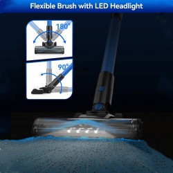 INSE V50 johdoton sauvaimuri 6-in-1 kevyt akkuimuri mattoille ja koville lattioille