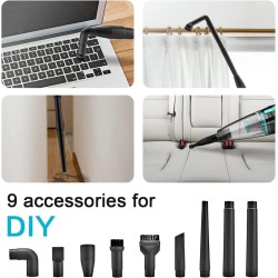 INSE R3S johdollinen 3-in-1 varsi ja käsikäyttöinen imuri 400 W 16 kPa