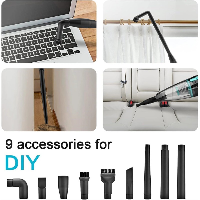 INSE R3S johdollinen 3-in-1 varsi ja käsikäyttöinen imuri 400 W 16 kPa