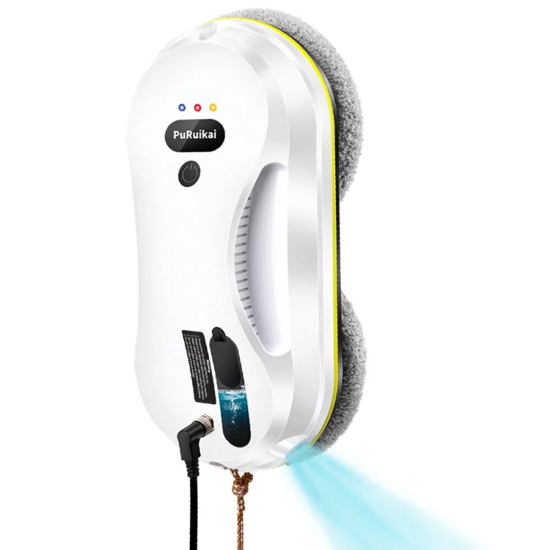 PuRuiKai robotti-ikkunanpesuri 2800Pa imuteho automaattinen vesisuihku kaukosäädin harjaton moottori turvajohto