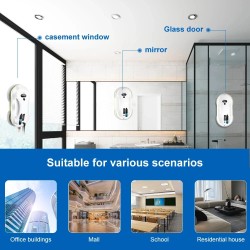 PuRuiKai robotti-ikkunanpesuri 2800Pa imuteho automaattinen vesisuihku kaukosäädin harjaton moottori turvajohto