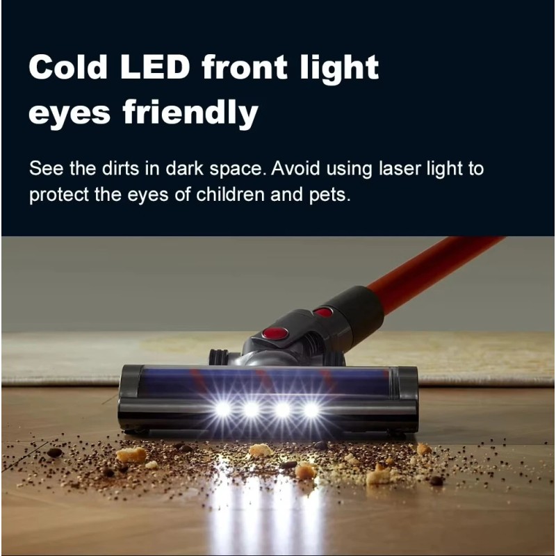 ABIR VC205 langaton käsikäyttöinen pölynimuri 27000PA kosketusnäytöllä älypölyanturilla