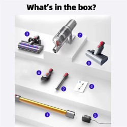 ABIR VC205 langaton käsikäyttöinen pölynimuri 27000PA kosketusnäytöllä älypölyanturilla