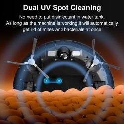 ABIR K30 robotti-imuri automaattisella tyhjennyksellä, lasertutkanavigointi, 6500 Pa imuteho