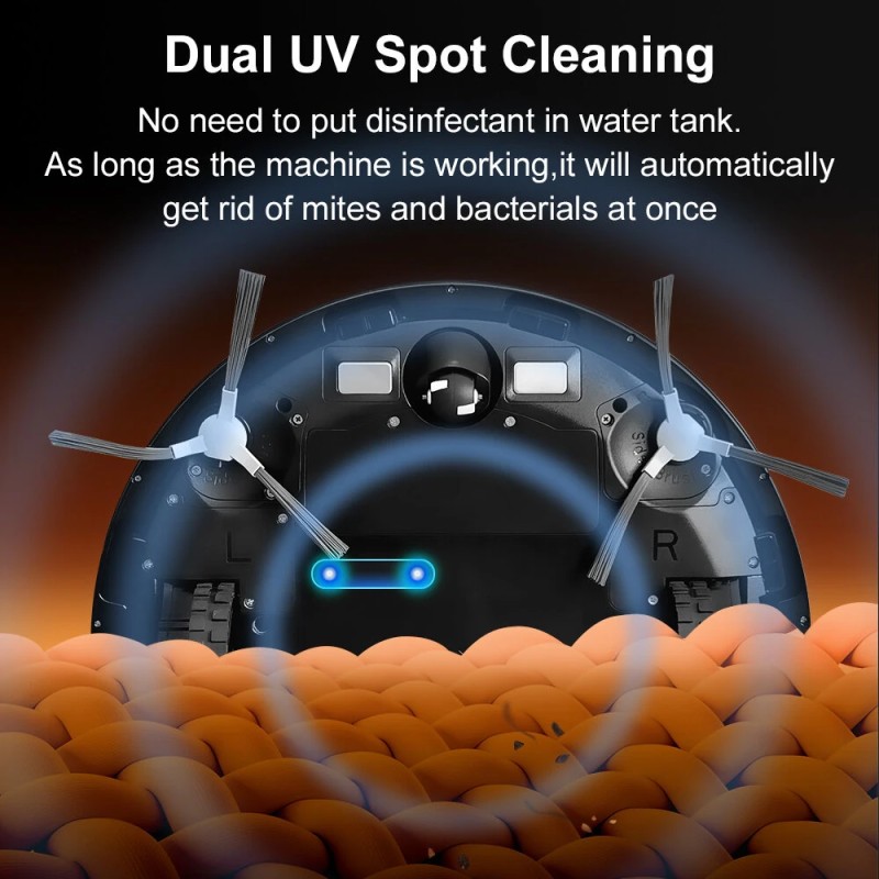 ABIR K30 robotti-imuri automaattisella tyhjennyksellä, lasertutkanavigointi, 6500 Pa imuteho