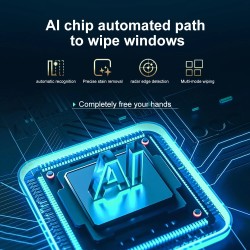 PuRuiKai HCR-21B ikkunanpesurobotti kaksoissuihkulla ja älymuistilla, 3000 Pa:n imuteho ja lasersensori