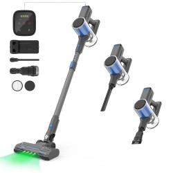 NovuLife SV807C langaton kädessä pidettävä pölynimuri 25 kPa imuteholla 40 minuutin käyttöajalla