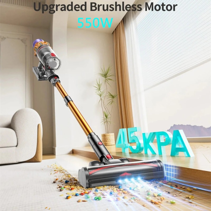 Honiture X7 langaton varsi-imuri 45 kPa 60 min HEPA-suodatin kevyt lattioille ja matoille