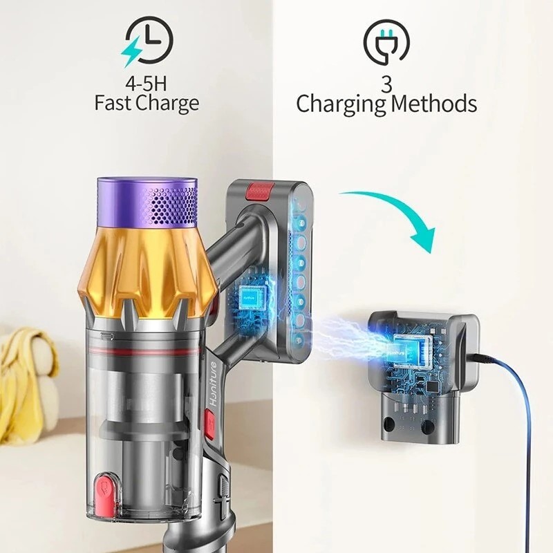 Honiture X7 langaton varsi-imuri 45 kPa 60 min HEPA-suodatin kevyt lattioille ja matoille