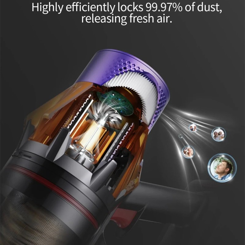 Honiture X7 langaton varsi-imuri 45 kPa 60 min HEPA-suodatin kevyt lattioille ja matoille