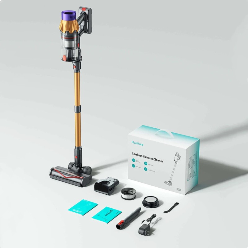 Honiture X7 langaton varsi-imuri 45 kPa 60 min HEPA-suodatin kevyt lattioille ja matoille