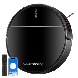 Liectroux M7S Pro robotti-imuri älykäs karttanavigointi wifi-sovellus Alexa märkämoppaus 350ml-vesitankki 4400mAh-akku