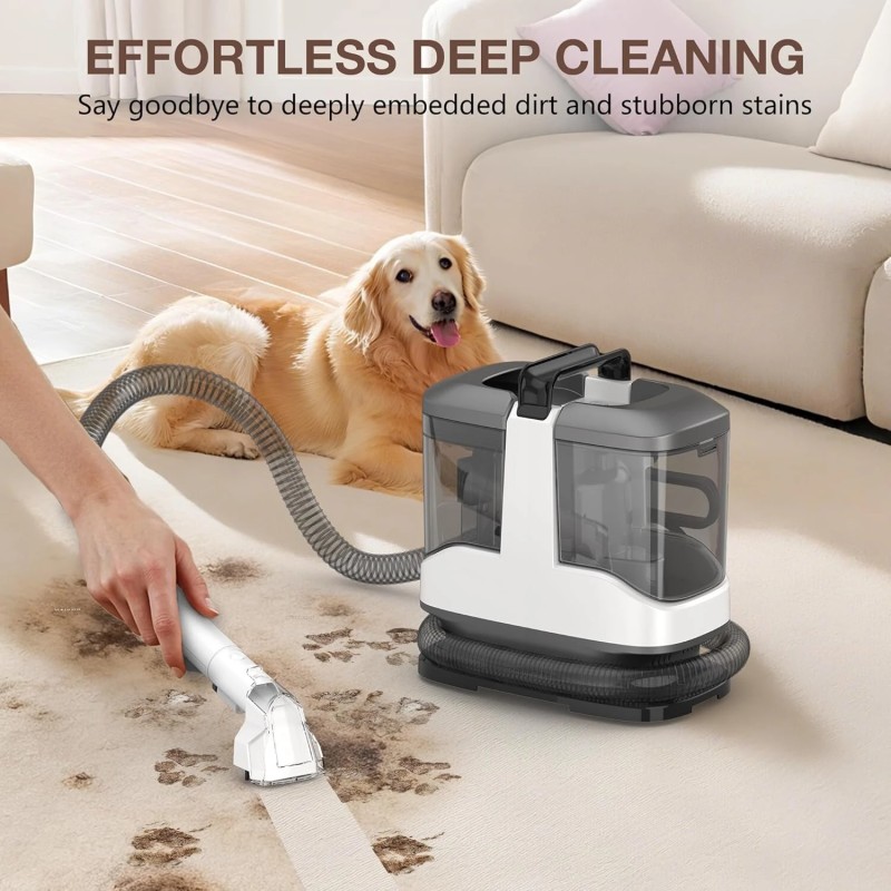 Teendow C3 kannettava matto- ja sohvanpuhdistin lemmikkitahroille kaksisäiliöllä