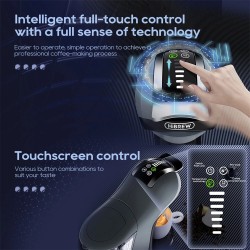 HiBREW H17 monitoimikapselikahvinkeitin nelitoiminen 20 baarin kuuma ja kylmä uutto 7-portainen vesimäärän säätö kosketuspaneeli