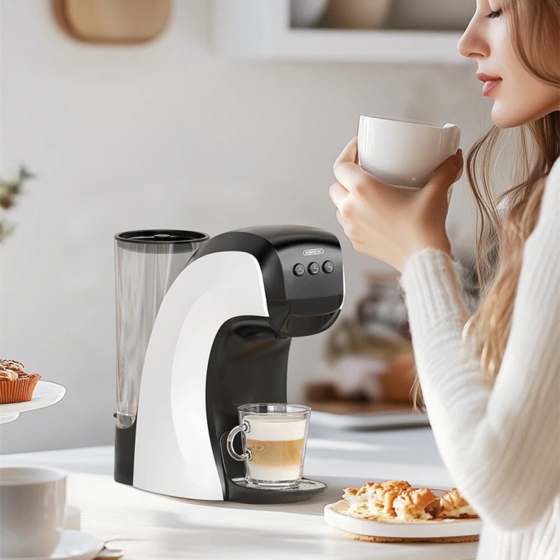 HiBREW H3B kolmen toiminnon kahvinkone 19 baarin 1100W kapselille ja jauhatetulle kahville