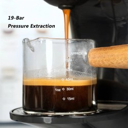 HiBREW H3B kolmen toiminnon kahvinkone 19 baarin 1100W kapselille ja jauhatetulle kahville