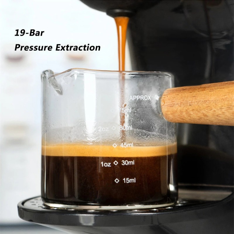 HiBREW H3B kolmen toiminnon kahvinkone 19 baarin 1100W kapselille ja jauhatetulle kahville