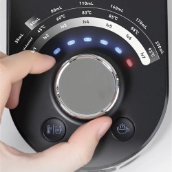 HiBREW H3C kolmitoiminen kahvikone DG/NS-kapselit ja jauhettu kahvi 20 barin 7 lämpötilaa 1,4 l vesisäiliö