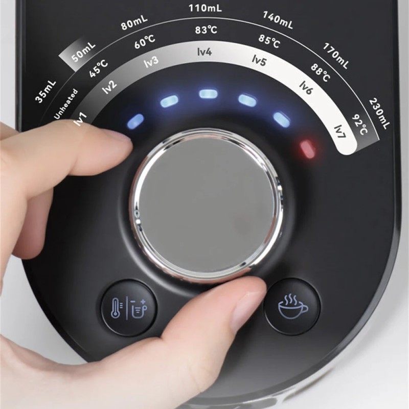 HiBREW H3C kolmitoiminen kahvikone DG/NS-kapselit ja jauhettu kahvi 20 barin 7 lämpötilaa 1,4 l vesisäiliö