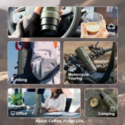 HiBREW H4C kannettava espressokeitin 20 baarin paine irrotettava 7500mAh akku yhteensopiva NS- ja DG-kapseleiden kanssa