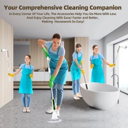 Monitoiminen sähköinen puhdistusharja 3600 mAh jatkovarsi 38–105 cm tehokas vääntö hiljainen kaksinopeus A180-moottori