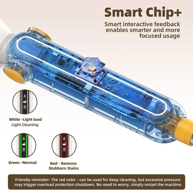 Monitoiminen sähköinen puhdistusharja 3600 mAh jatkovarsi 38–105 cm tehokas vääntö hiljainen kaksinopeus A180-moottori