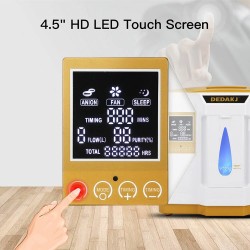 DEDAKJ DE-1LW 1–7 l/min happikonsentraattori kotikäyttöön sumutintoiminnolla