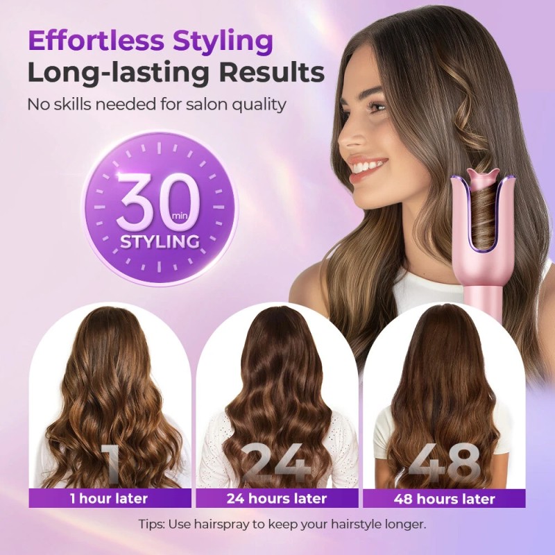 MOERAE automaattinen kiharrin 23 mm negatiiviset ionit 3 lämpötilaa