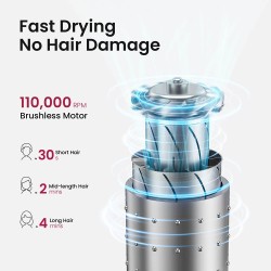 COSHARE HP10 supermini matkakokoinen hiustenkuivain 800 W korkealla nopeudella ja älykkäällä lämpösuojalla