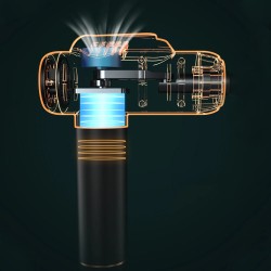 KONKA A1-8D syväkudos iskuhierontapistooli 6 nopeutta C-tyypin ladattava 8 hierontapäätä näytöllä