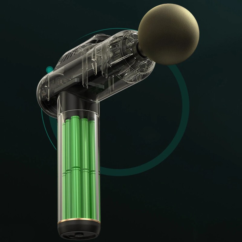 KONKA A1-8D syväkudos iskuhierontapistooli 6 nopeutta C-tyypin ladattava 8 hierontapäätä näytöllä