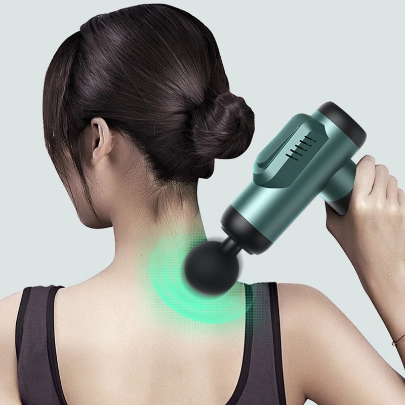 KONKA A1-8D syväkudos iskuhierontapistooli 6 nopeutta C-tyypin ladattava 8 hierontapäätä näytöllä