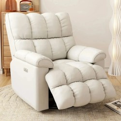 Älykäs sähkösohva säädettävä kallistuva lepotuoli monialueinen tuki pyörivä pohja beige