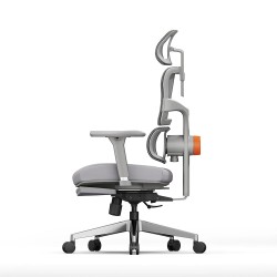 NEWTRAL NT002 ergonominen korkeaselkäinen työtuoli jalkatuella säädettävä ristiseläntuki 4D-käsinojilla
