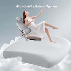 NEWTRAL NT002 ergonominen korkeaselkäinen työtuoli jalkatuella säädettävä ristiseläntuki 4D-käsinojilla