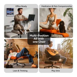 NEWTRAL Freedom-X PRO kangas vedenpitävä moniasentoinen tuoli käsinojilla läpinäkyvät luistelupyörät