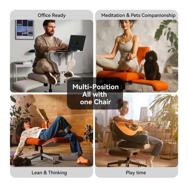 NEWTRAL Freedom-X PRO kangas vedenpitävä moniasentoinen tuoli käsinojilla läpinäkyvät luistelupyörät