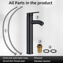 Musta pesuallashana kuuma ja kylmä sekoitin ruostumaton teräs anodisoitu pinta