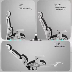 Ergonominen työtuoli korkea selkänoja verkkokangas pyörivä säädettävä lanneselän tuki kääntyvä niskatyyny