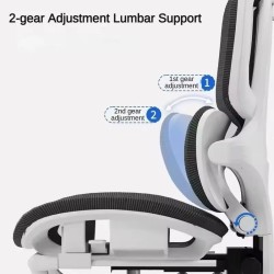 Ergonominen työtuoli korkea selkänoja verkkokangas pyörivä säädettävä lanneselän tuki kääntyvä niskatyyny