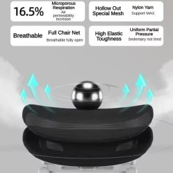 Ergonominen työtuoli korkea selkänoja verkkokangas pyörivä säädettävä lanneselän tuki kääntyvä niskatyyny