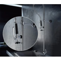 Keittiön suihkupää kääntyvä pesuallashana ulosvedettävä esipesusuutin korvaava osa