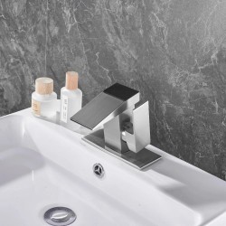 Älykäs led digitaalinen lämpötilanäyttö pesuallashana kuuma ja kylmä vesiputoussekoitin