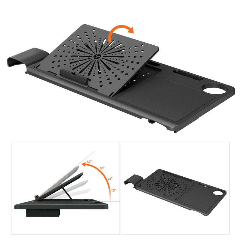 NEWTRAL LAPD irrotettava työpöytälevy ergonomiseen MagicH-BP/MagicH-BPro tuoliin säädettävä