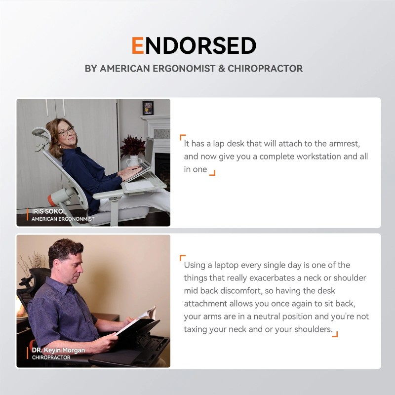 NEWTRAL LAPD irrotettava työpöytälevy ergonomiseen MagicH-BP/MagicH-BPro tuoliin säädettävä