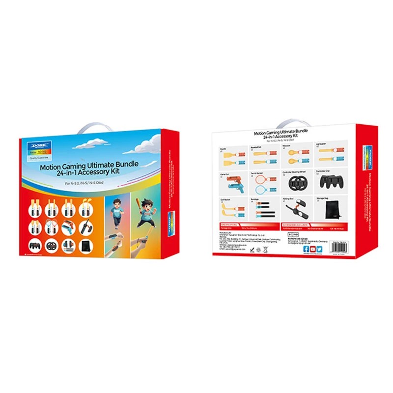 TNS-5113 Switch2 24-osainen ohjaintarvikesarja Nintendo Switch Joy-Con ohjaimille